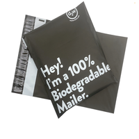 Poly Mailer personnalisé gris noir Logo impression courrier sacs courrier vêtements emballage fort auto-adhésif sac