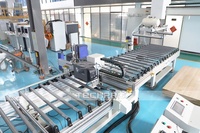 Línea de Producción de Muebles Inteligente TechPro (TPM1325E-2PL) Router CNC para Fabricación de Paneles de Madera, Prensa y Cepilladora Automática