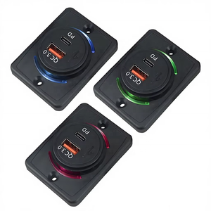 Cargador USB Metálico Modificado para Autos y Motocicletas Nuevos con 2 Puertos de Carga Rápida QC3.0 Modelo A7 Negro con Certificación CE/FCC - Product Image 5