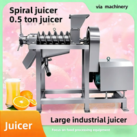 Extracteur de jus d'orange et machine à pulper industrielle commerciale à vis spirale pour fruits