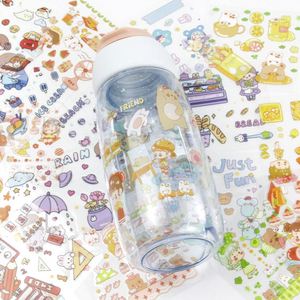 Étiquettes autocollantes personnalisées en vinyle imperméable, formes spéciales A4 A5 A6, feuilles mates transparentes, impression de stickers découpés à la forme - Product Image 5