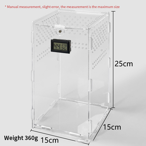 กล่องใส่อาหารอะคริลิค360องศาสำหรับสัตว์เลี้ยงกล่องใส่อาหารสัตว์เลี้ยงแบบใส - Product Image 6