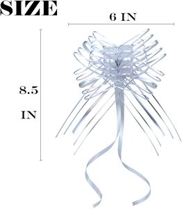 Grand nœud papillon pour emballage cadeau, couleur irisée, organza, 6 pouces, cadeaux de Noël, fête de la Saint-Valentin pour femmes - Product Image 4