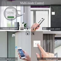 Mini Módulo de interruptor de cortina inteligente WiFi RF433 Tuya Smart Life para persiana enrollable eléctrica Motor de persiana funciona con Alexa Google Home