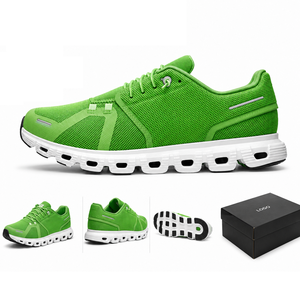 Chaussures de course respirantes en maille unisexe prêtes à être expédiées, semelle creuse absorbant les chocs, lacets rapides, baskets de sport pour la gym et le jogging, tailles 36 - Product Image 5