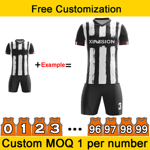 Camiseta de Fútbol Unisex Personalizada con Logotipo, Números y Patrones, Transpirable, de Alta Calidad, Uniforme de Fútbol para Estudiantes y Equipos, Servicio OEM - Product Image 3