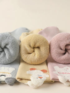 Xiangyi <span class=keywords><strong>Medias</strong></span> Largas Para Bebes New Baby Calcetines largos hasta la rodilla 0-3 años Calcetín infantil grueso de dibujos animados - Product Image 5