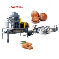 Ligne de transformation industrielle, machine automatique de décorticage des noyaux d'abricot, casse-noix d'amandes, machine à décortiquer les noix noires