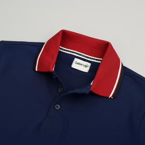 POLO en POLYESTER et SPANDEX pour homme, haut de qualité supérieure, coupe SLIM, broderie - Product Image 1