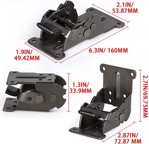90 180 Degree Self Locking <b>Folding</b> Hinge Thickened Cold Rolled Steel Soft Closing Hinge For Coffee <b>Table</b> <b>Dining</b> Chair Bed Leg - Product Image 2