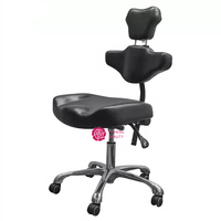 Chaise de salon en cuir de beauté Yicheng Beauty Wholesale, tabouret de technicien avec roulettes robustes, tabouret de salon réglable à bas prix