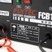 FIXTEC cargador de batería recargable para coche 12V/24V cargador de batería automático para coche camión motocicleta