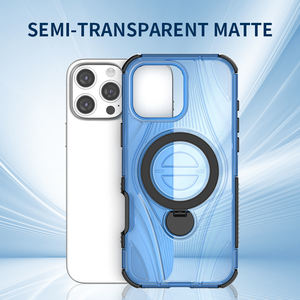 KAOU Armor Design <b>Magnetic</b> Ring Shockproof Air Cushion PC Material Phone <b>Case</b> for <b>iPhone</b> 16 Pro Max - Product Image 6