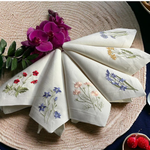 Nappe de table en lin pur coton Offre Spéciale personnalisée brodée pour restaurants et mariages pour les fêtes - Product Image 6