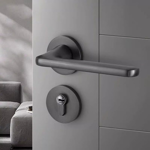 Manillas de Lujo de Aleación de Aluminio Dorado para Puertas de Madera, Cerraduras de Palanca para Dormitorios e Interiores de Apartamentos - Precio Mayorista - Product Image 4