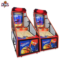 Machine de tir d'arcade de basketball avec écran LCD de luxe en gros, jeu mobile d'intérieur avec support en anglais pour adultes