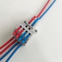 2-in-4 Mini Schnellverbinder aus Kupfer, 600V, vernickelte Klemmen für 0,8-4mm² Industrieverkabelung