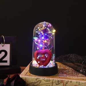 Luce a cupola con fiori di rosa <span class=keywords><strong>Fantasy</strong></span>, regalo più venduto per la festa della mamma di san valentino - Product Image 5