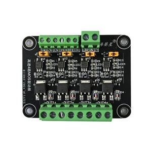Módulo <span class=keywords><strong>MOSFET</strong></span> de 4 Canales de Alta Velocidad, Placa de Control de Amplificación de Señal Aislada con Optoacoplador para PLC y Microcontroladores - Product Image 2