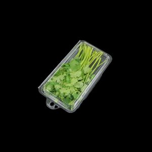 Boîte de conservation alimentaire pliable transparente en plastique jetable de qualité alimentaire pour coriandre, légumes-feuilles et autres légumes - Product Image 3