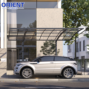 Abri de <span class=keywords><strong>voiture</strong></span> autoportant en alliage d'aluminium sur mesure avec panneau en polycarbonate pour le marché américain - Product Image 2