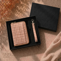Hongbo Nouvelle Trousse de Rangement Compacte A6 en Tissu Lin de Luxe avec Sacs Cosmétiques Optionnels – Idéale comme Cadeau de Vacances/Rentrée Scolaire