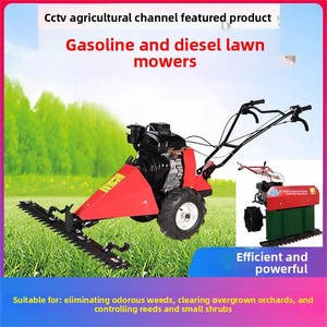 Cortacésped manual a gasolina de dos ruedas para olivas y césped, carro de jardín, cosechadora de campo - Product Image 3