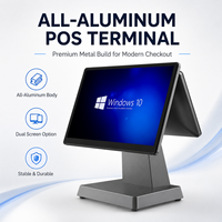 Maßgefertigtes Metall-Gehäuse 15,6 Zoll Dual-Touchscreen Windows POS-Terminal All-in-One Touchscreen-Kassensystem für Einzelhandelsgeschäfte