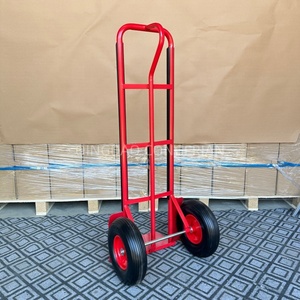 Troli Dorong Dua Roda Rangka Logam Kuat untuk Pasar Eropa dengan Roda PU, untuk Penyimpanan Industri & Belanja, Tersedia OEM - Product Image 4