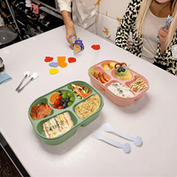 Boîte de conservation alimentaire sans BPA, étanche, pour sandwichs, pâtes, fruits, réfrigérateur, boîte à lunch bento pour enfants avec couvercle