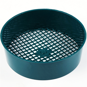 Small Round <b>Plastic</b> Soil Sieve Filter <b>Mesh</b> Home Gardening Tools Plant Potting Soil Sifter for Garden Compost Screening - Product Image 1