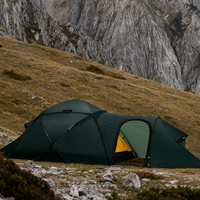 Tente tunnel gonflable légère, imperméable, monocouche, pour une personne, avec filet en aluminium, pour le camping et la randonnée estivaux