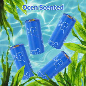 Vente en gros Nouveau sac biodégradable et compostable pour éliminer les excréments de chien caca de chiot Sac pour l'élimination des déchets d'animaux Ocen Flower Senteur fabriqué sur mesure - Product Image 1