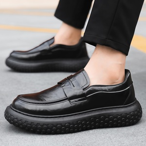 Zapatos Mocasines Casuales Modernos para Hombre, Versátiles, de PU Artificial, Calzado Moderno, Estilo Retro Británico - Product Image 5