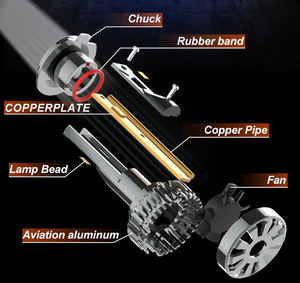 Kit de conversión de Faros LED H4 Hi Lo, 100 K, faro delantero automático, H4, 6000 W, C10, <span class=keywords><strong>precio</strong></span> de fábrica - Product Image 5