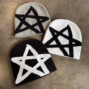 Bonnet tricoté jacquard personnalisé avec logo, motif lettres Y2K imprimé sur toute la surface, design mode, chaud, vente en gros - Product Image 2