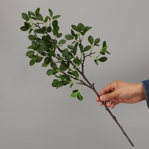 Pianta Artificiale di Alta Qualità in PU Effetto Reale, Foglie Verdi Milan, per Decorazioni Domestiche, Natale e Halloween, Altezza 58cm - Product Image 2