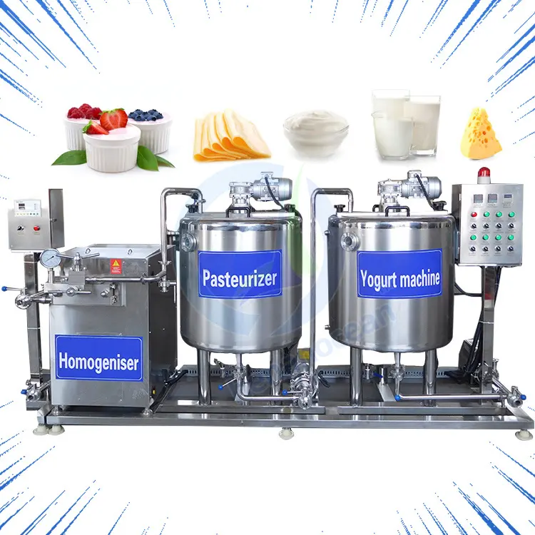 Kleine Melk Pasteurisator Plant Industriële Yoghurt Maker Machine Prijs Yoghurt Productielijn