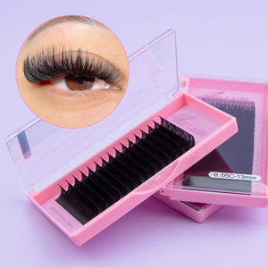 Essi Lash <span class=keywords><strong>C</strong></span> D Curl siêu mềm Nga khối lượng lông mi mở rộng 0.07mm Cashmere lụa <span class=keywords><strong>c</strong></span>á nhân Lash mở rộng khay - Product Image 1