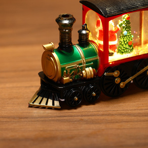 Luces de Agua Creativas con Forma de Tren Navideño, Decoración Navideña, Regalos, Luces LED de Plástico, Manualidades, Bola de Nieve Navideña con Luces de Agua - Product Image 5