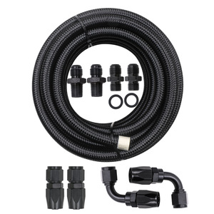 Kit de Mangueras de Refrigerante Hoso Racing AN6 Negras, Tubería de Enfriador de Aceite 4L60E con Accesorios para Mejora y Reequipamiento - Product Image 5