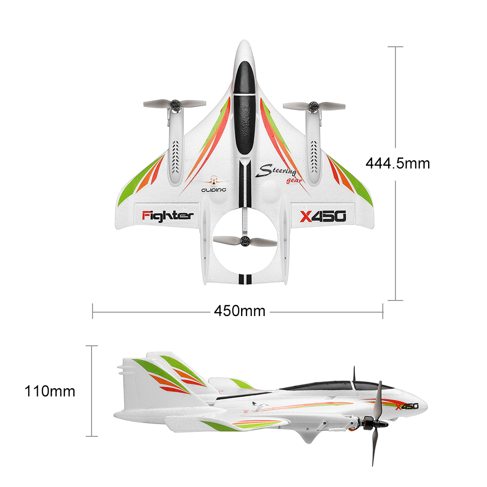 Wltoys XK X450 RC Aircraft - 6CH Fixed Wing Glider