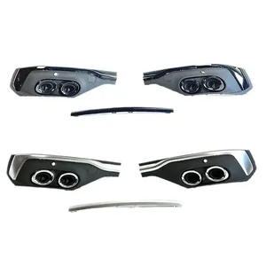 Para Audi Q5 Q5L Sportback 2020 2021 2022 2023: Protector Inferior de Parachoques Trasero con Difusor y Puntas de Escape - Product Image 6