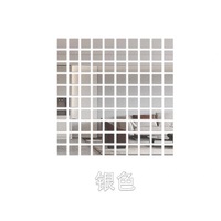 Autocollants muraux en mosaïque carrée de petite taille, 100/50/20 pièces, autocollants miroir en acrylique DIY, décoration intérieure, autocollants pour salon