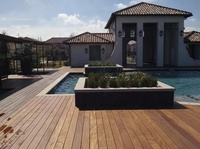 Planches de bois pour piscine S4S, terrasse en bois véritable Cumaru, terrasse extérieure en bois dur