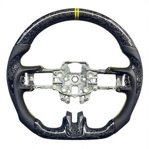 Volante de fibra de carbono para Ford Mondeo, EcoSport, Escape, Territory, <span class=keywords><strong>Shelby</strong></span> <span class=keywords><strong>GT500</strong></span>, piezas de repuesto para el interior. - Product Image 3