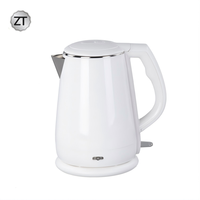 Bouilloire à eau en acier inoxydable avec interrupteur mécanique, 1500 W, 220-240 V pour la maison, l'hôtel, la chambre d'hôtes, l'équipement de commodité