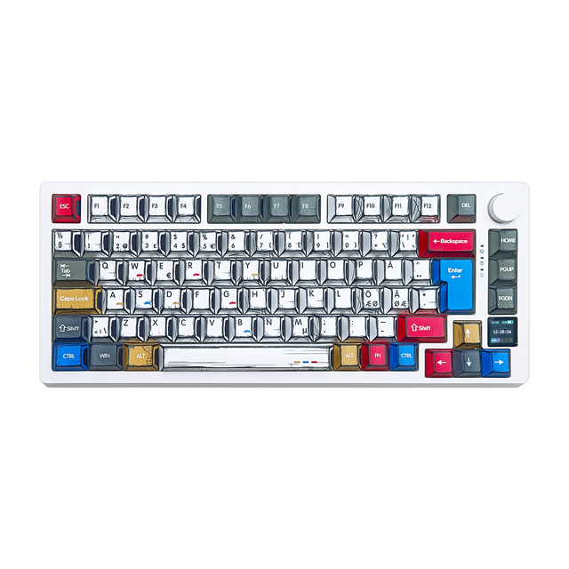 NEW MK75 Max Mechanical Gaming Keyboard ISO Layout Nordic Keyboard Support German/French/Russian/Spanish/Arabic Custom Language
