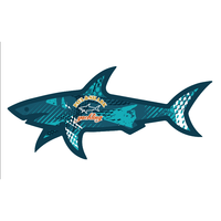 Autocollant Personnalisé 3D Paul Shark Logo Imperméable Décoratif Dessin Animé 2026, Autocollant d'Inventaire en Gros