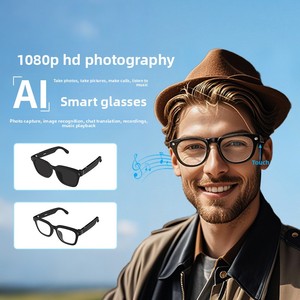 Gafas Inteligentes <span class=keywords><strong>de</strong></span> Traducción <span class=keywords><strong>con</strong></span> IA, Control Táctil, Interpretación Simultánea, <span class=keywords><strong>Cámara</strong></span> <span class=keywords><strong>de</strong></span> 8 Millones <span class=keywords><strong>de</strong></span> Píxeles y Fotografía HD 1080P - Product Image 1